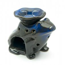 Аромалампа керамичеcкая "Жабка" 10х12х9 см, Зеленая, Home Place