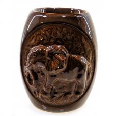 Аромалампа керамическая "Слон" Цвет Кофе с молоком 12х9,5х8 см