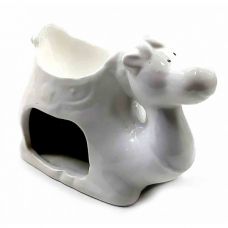 Аромалампа керамическая Верблюд Белый 9х10х6 см