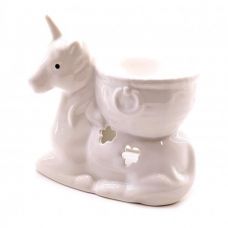 Аромалампа керамическая Единорог Белый 11х10х6,5 см