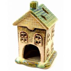 Аромалампа керамическая "Домик" 15х9х10 см, Green, Home Place