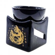 Аромалампа керамическая Хотей Черная 7х6х6 см