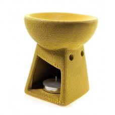 Аромалампа "Square" Керамическая, Желтый 10х9х9 см