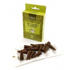 Аромат для дома Наг Чампа и Жасмин Пыльцовое благовоние Конусы Tulasi фото