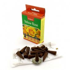 Аромат для дома Желтая Роза Пыльцовое благовоние Конусы Tulasi фото