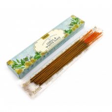 Аромат для дома Янтарь и Белый Шалфей Пыльцовое благовоние Аромапалочки Tulasi фото