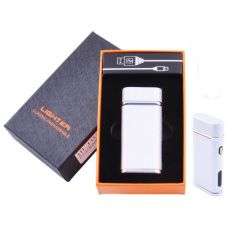 Электроимпульсная зажигалка в подарочной коробке Lighter Pulse Silver