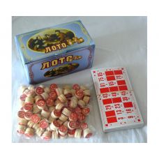 Игра настольная Лото, Синяя Коробка (90 бочонков)
