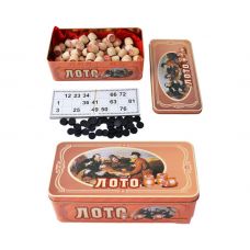 Игра настольная Русское Лото, Жестяная Коробка (90 бочонков)