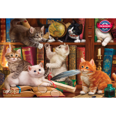 Пазлы "Коты в Библиотеке", 500 Элементов