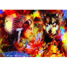Пазлы "Дева-Волчица", 1500 Элементов