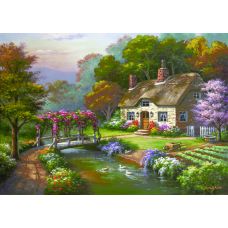 Пазлы "Коттедж в Розах", 3000 Элементов