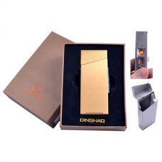Портсигар на 20 сигарет с USB Зажигалкой, Под пачку Сигарет (Gold)