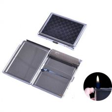 Портсигар на 10 сигарет c Зажигалкой, Dark Classic