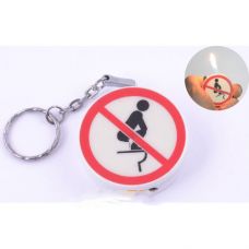 Зажигалка-брелок карманная Запрещающий Знак (Прикол)