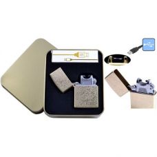 Электроимпульсная зажигалка JIN LUN (USB) Horror