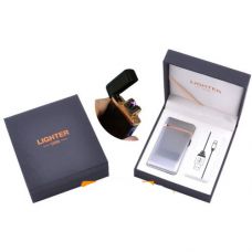 Электроимпульсная (USB) зажигалка с двумя перекрещенными молниями Lighter Soft