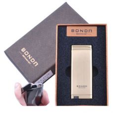 Зажигалка в подарочной коробке Bondn  (Турбо пламя)  Gold