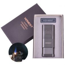 Зажигалка подарочная Honest (Турбо пламя)  Black Wood