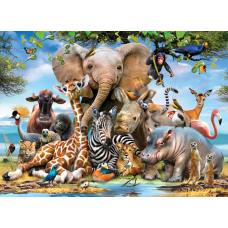 Пазлы "Африканское селфи", 1000 Элементов