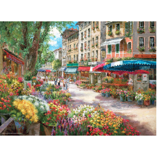 Пазлы "Цветочный рынок в Париже Sun Chi", 1000 Элементов