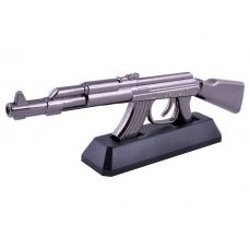 Сувенирная зажигалка на подставке Автомат АК-47 (Турбо пламя) Max