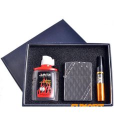 Подарочный набор Urde 3в1 Зажигалка, бензин, мундштук Type X