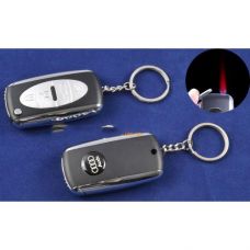 Зажигалка-брелок ключ от авто Audi (Турбо пламя) Black