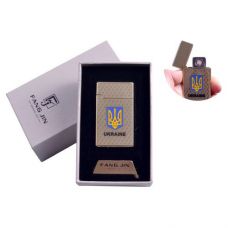Электрическая USB Зажигалка, Герб Украины Type A, Подарочная