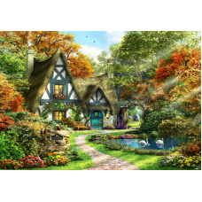 Пазлы "Осенний Коттедж", 2000 Элементов