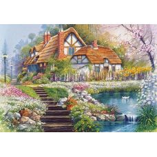 Пазлы  "Поместье с озером", 3000 элементов