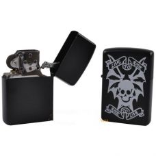 Зажигалка бензиновая "STAR" Череп с крыльями