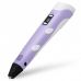 3D Ручка с LCD Дисплеем, 109 Метров, 13 Цветов Пластика+Трафареты, Разноцветный набор, Purple
