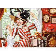 Пазлы "Леди в шляпе", 500 элементов