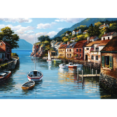 Пазлы "Деревня на воде", 500 Элементов