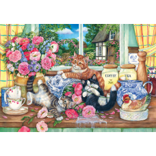Пазлы "Котята на кухне", 500 Элементов