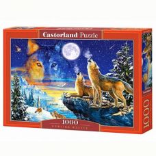 Пазлы "Волки на луну", 1000 элементов