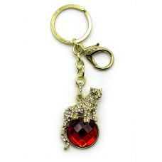 Брелок со стразами (Y) "Пантера"