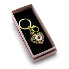 Брелок со стразами "Сердце" Type Q