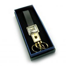 Брелок-авто с кожаным ремешком "Nissan" золото