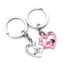 Брелоки  для влюбленных (Q) "Сердечки" (1610)