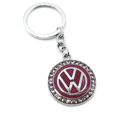 Брелок автомобильный (BA) "Volkswagen" бордовый