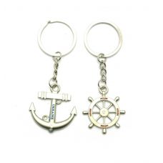 Брелоки для влюбленных (D) "Штурвал и Якорь"