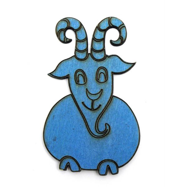 Магнит дерево "Год синей деревянной козочки 2015" Type F