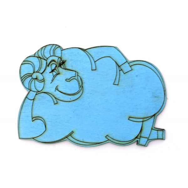 Магнит дерево "Год синего деревянного барашка 2015" Type O