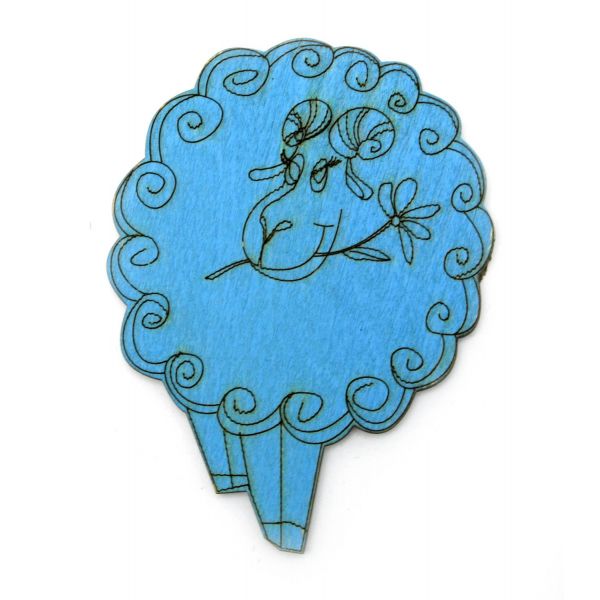 Магнит дерево "Год синего деревянного барашка 2015" Type T