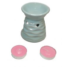 Аромалампа керамическая Подарочный набор Бирюзовый 13х8х7,5 см