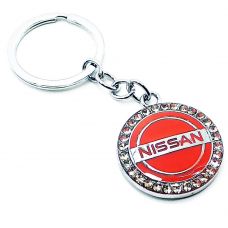 Брелок автомобильный (U) "Nissan" красный