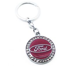 Брелок автомобильный (U) "Ford" бордовый