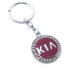 Брелок автомобильный (U) "Kia" бордовый